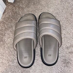 Gray Platform Sandals